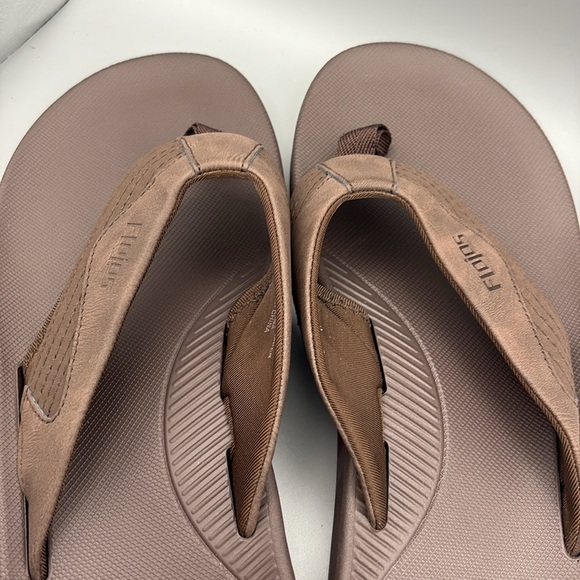 Flojos Brown Men’s Flip Flops size 12 new without tags - Picture 3 of 6